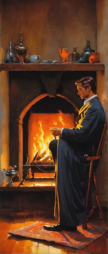 fireside,fireplaces,fireplace,fire artist,log fire,warming,fire master,fire place,hearth,italian painter,warmth,mantel,wood-burning stove,oil painting,feuerzangenbowle,stove,november fire,fire in fireplace,gas stove,mantle,Conceptual Art,Fantasy,Fantasy 04