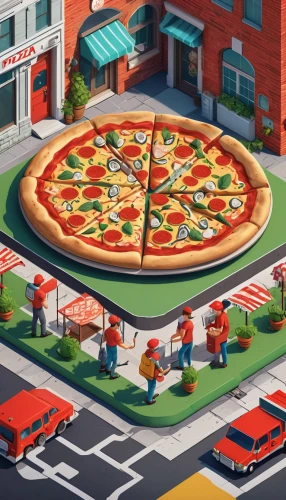 pizzeria,slices,pizza supplier,order pizza,pizza service,the pizza,slice,quarter slice,traffic circle,pizza hawaii,pizza,cheese wheel,pizza stone,food icons,pizza topping,slice of pizza,california-style pizza,pizza hut,placemat,pizza box,Unique,3D,Isometric