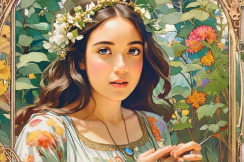 girl in flowers,girl picking flowers,floral frame,girl in a wreath,beautiful girl with flowers,girl in the garden,flower frame,flowers frame,bunches of rowan,floral wreath,wreath of flowers,blooming wreath,flower painting,mirror in the meadow,floral and bird frame,holding flowers,floral silhouette frame,fantasy portrait,jasmine blossom,mystical portrait of a girl