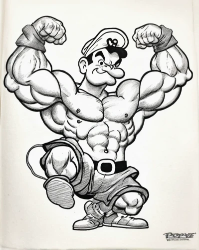 super mario,popeye,plumber,super mario brothers,mario,petrol-bowser,muscle man,mario bros,bodybuilder,fuel-bowser,luigi,muscular,body-building,arms,strongman,retro cartoon people,muscle icon,bodybuilding,body building,nintendo,Illustration,Black and White,Black and White 17