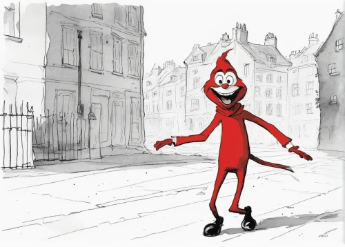 animated cartoon,character animation,de ville,it,hamelin,animation,concept art,matchstick man,paris clip art,tomato purée,cute cartoon character,a pedestrian,costume design,anthropomorphized,ketchup,animator,great as a stilt performer,count,anthropomorphic,advertising figure,Illustration,Paper based,Paper Based 21