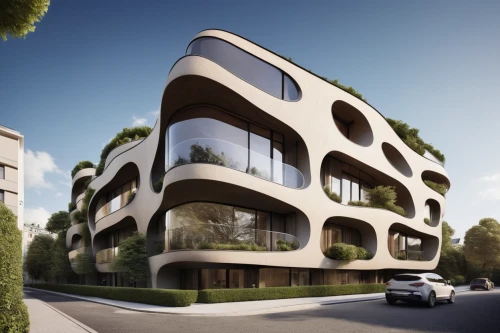 cubic house,futuristic architecture,building honeycomb,apartment building,modern architecture,arhitecture,arq,apartment block,balconies,appartment building,3d rendering,honeycomb structure,condominium,facade panels,mixed-use,archidaily,kirrarchitecture,french building,underground garage,apartments,Photography,Black and white photography,Black and White Photography 15