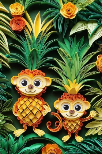 tropical floral background,pineapple background,tropical animals,pineapple wallpaper,tropical birds,fruit pattern,pineapple pattern,luau,tropical fruits,fruit icons,tropical flowers,tropical leaf pattern,fruits icons,flowers png,owl pattern,tropical jungle,background pattern,pome fruit family,ananas,tropics,Unique,Paper Cuts,Paper Cuts 09