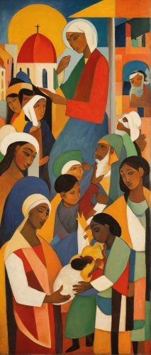 khokhloma painting,braque francais,african art,musicians,indian art,women at cafe,church painting,group of people,regatta,oil on canvas,haiti,torah,calabash,picasso,indigenous painting,1929,woman at cafe,1926,the market,casablanca,Art,Artistic Painting,Artistic Painting 35
