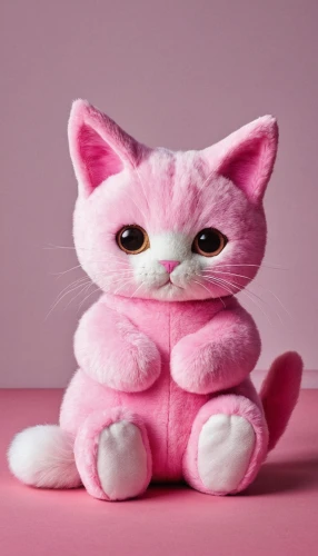 pink cat,doll cat,plush figure,plush toy,the pink panter,cute cat,plush toys,soft toy,cat kawaii,stuffed animal,cuddly toy,felt baby items,cat toy,plush figures,pink background,feline,stuffed toy,soft robot,stuff toy,puss,Photography,General,Natural