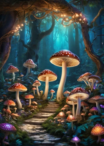 mushroom landscape,fairy forest,mushroom island,fairy village,toadstools,fairytale forest,fairy world,forest mushrooms,elven forest,enchanted forest,forest mushroom,mushrooms,forest floor,cartoon video game background,fantasy landscape,fantasy picture,blue mushroom,cartoon forest,club mushroom,mushroom type,Photography,Fashion Photography,Fashion Photography 04