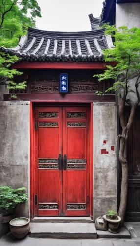 suzhou,chinese architecture,soochow university,xi'an,chinese temple,asian architecture,blue door,wooden door,blue doors,garden door,yunnan,red lantern,chinese art,hanok,iron door,traditional chinese,south korea,drum tower,korean culture,seoul,Art,Classical Oil Painting,Classical Oil Painting 21