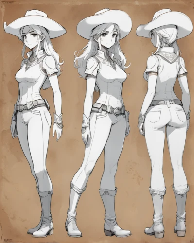 cowgirl,cowboy bone,cowgirls,straw hats,straw hat,the hat-female,cowboy hat,cow boy,countrygirl,cowboy,stetson,sheriff,concept art,farm set,cowboy beans,ranger,heidi country,hips,country dress,country style,Unique,Design,Character Design