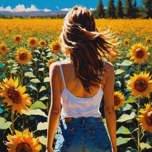 sunflower field,sunflowers,sun flowers,helianthus sunbelievable,helianthus,sun daisies,sunflower,girl in flowers,sunflowers in vase,sunflower coloring,yellow daisies,daisies,field of flowers,sun flower,flower field,perennials-sun flower,sunflowers and locusts are together,sunflower lace background,sunflower paper,flower painting,Conceptual Art,Oil color,Oil Color 07