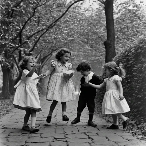 little girls walking,vintage children,happy children playing in the forest,children playing,little girls,children play,little girl dresses,children girls,walk with the children,vintage 1950s,blessing of children,little girl ballet,playing with kids,school children,children,little angels,children learning,playing outdoors,little girl in pink dress,sound of music,Photography,Black and white photography,Black and White Photography 10