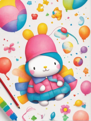 rainbow pencil background,birthday banner background,colorful doodle,colorful balloons,birthday background,marshmallow,candy pattern,snowman marshmallow,crayon background,colorful foil background,rainbow color balloons,marshmallow art,happy birthday balloons,kids illustration,balloon digital paper,cute cartoon character,colorful background,soft pastel,colored pencil background,children's background,Illustration,Abstract Fantasy,Abstract Fantasy 22