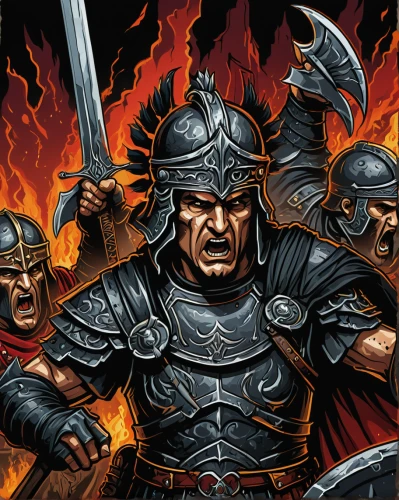 game illustration,massively multiplayer online role-playing game,smouldering torches,wall,crusader,the conflagration,android game,warriors,pillar of fire,tabletop game,heroic fantasy,torches,carpathian,battle,iron gate,fire background,norse,burning torch,cleanup,conflagration,Illustration,Realistic Fantasy,Realistic Fantasy 45