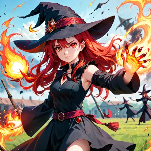 fire poi,fire siren,fire devil,halloween witch,fire master,witch,fire background,explosion,witch's hat,fire angel,witch ban,witch's hat icon,celebration of witches,witch broom,flame spirit,witch hat,fire lily,inferno,dancing flames,fiery,Anime,Anime,General