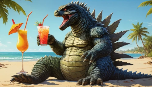 iguana,luau,beach background,summer background,piña colada,summer foods,beach defence,beach bar,salt water crocodile,tropical drink,varadero,spring break,saurian,summer icons,beach restaurant,hawaiian food,game illustration,beach goers,daiquiri,mexican holiday,Conceptual Art,Fantasy,Fantasy 15