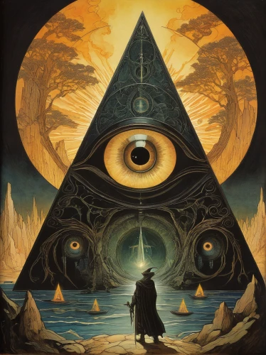 all seeing eye,third eye,freemasonry,esoteric,masonic,freemason,masons,occult,the eyes of god,esoteric symbol,the ethereum,alchemy,cosmic eye,mysticism,argus,somtum,three eyed monster,ethereum logo,yantra,equilibrium,Illustration,Retro,Retro 19