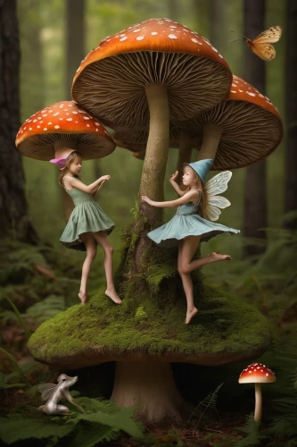 vintage fairies,fairy forest,fairies aloft,forest mushrooms,happy children playing in the forest,ballerina in the woods,mushroom landscape,fairies,toadstools,fairy world,forest mushroom,faery,agaric,umbrella mushrooms,fly amanita,edible mushrooms,fairy stand,mushrooms,faerie,little girl fairy,Photography,Documentary Photography,Documentary Photography 13