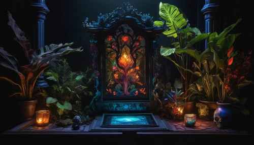 shrine,the throne,throne,candlelight,tabernacle,black candle,sepulchre,offering,candlelights,terrarium,sanctuary,candlemaker,altar,apothecary,advent arrangement,witch house,centrepiece,illuminated lantern,offerings,witch's house,Photography,Artistic Photography,Artistic Photography 02