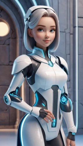 symetra,elsa,minibot,olaf,nova,tracer,kosmea,vector girl,winterblueher,ai,bot,lady medic,bot icon,tiana,suit of the snow maiden,she,3d model,robot icon,widow,soft robot,Unique,3D,3D Character