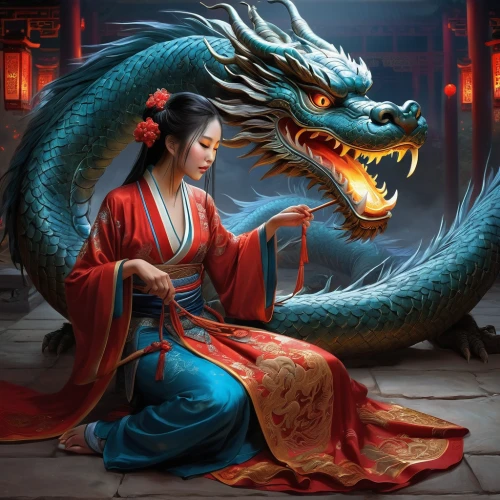 chinese dragon,dragon li,chinese art,wyrm,golden dragon,dragon,xing yi quan,yi sun sin,dragon bridge,yuan,dragon boat,painted dragon,wuchang,dragons,mulan,chinese water dragon,oriental princess,crocodile woman,chinese horoscope,dragon design,Illustration,American Style,American Style 07