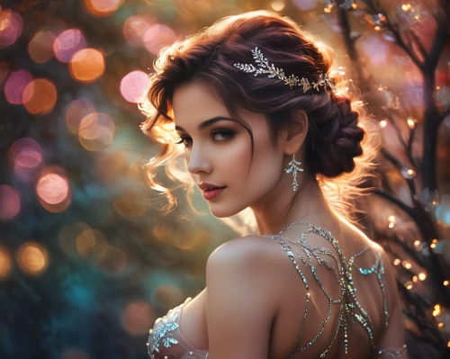 fantasy portrait,romantic portrait,faery,fairy queen,fantasy art,mystical portrait of a girl,faerie,fantasy picture,enchanting,fairy tale character,enchanted,romantic look,fairy,jasmine,jasmine blossom,oriental princess,victorian lady,jeweled,the enchantress,fairy tale,Photography,Artistic Photography,Artistic Photography 07