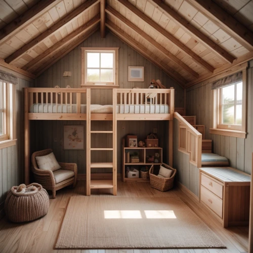 wooden sauna,small cabin,log cabin,log home,children's bedroom,cabin,attic,wooden house,wooden beams,japanese-style room,timber house,wood doghouse,baby room,sleeping room,the little girl's room,bunk bed,wooden hut,kids room,inverted cottage,wooden construction