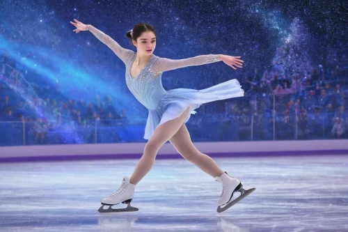figure skater,figure skating,figure skate,ice dancing,ice skating,ice skate,women's short program,woman free skating,ice skates,ice princess,synchronized skating,the snow queen,winter sports,pirouette,yuzu,ice rink,skating rink,sports dance,winterblueher,olympic sport,Illustration,Abstract Fantasy,Abstract Fantasy 15