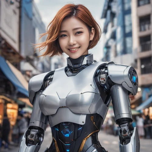 cyborg,ai,korea,korean,minibot,sujeonggwa,military robot,cosplayer,songpyeon,hong,chatbot,烧乳鸽,apgujeong,cybernetics,artificial intelligence,protective suit,honmei choco,chat bot,steel man,mecha