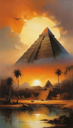 giza,pyramids,the great pyramid of giza,khufu,nile,ancient egypt,egypt,eastern pyramid,kharut pyramid,egyptology,ancient egyptian,pyramid,egyptian,step pyramid,the cairo,pharaonic,cairo,desert landscape,nile river,dahshur,Illustration,Realistic Fantasy,Realistic Fantasy 16