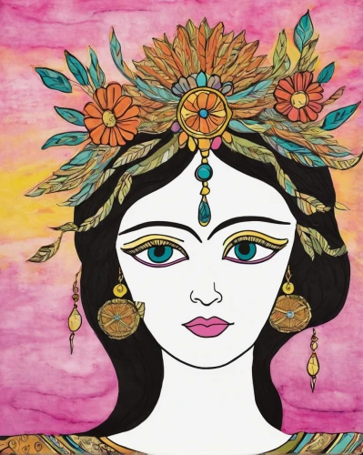 indian art,radha,indian headdress,boho art,ayurveda,krishna,watercolor women accessory,hare krishna,lakshmi,headdress,indian woman,khokhloma painting,mantra om,rangoli,indian girl,rajasthan,balinese,dharma,sari,indian girl boy,Illustration,Children,Children 06