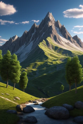 mountain scene,landscape background,salt meadow landscape,mountain landscape,alpine meadow,mountain pasture,mountain meadow,mountainous landscape,mountain valley,alpine region,alpine pastures,high alps,cartoon video game background,landscape mountains alps,the alps,mountains,mountain slope,fantasy landscape,meadow landscape,mountainous landforms,Art,Classical Oil Painting,Classical Oil Painting 19