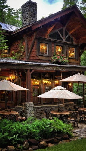alpine restaurant,clover hill tavern,outdoor dining,wine tavern,lodge,the cabin in the mountains,country hotel,chalet,log cabin,log home,alpine style,gristmill,wine house,new england style house,timber framed building,fine dining restaurant,house in the mountains,rathauskeller,peat house,summer cottage,Photography,Documentary Photography,Documentary Photography 29