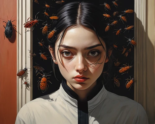 vanessa (butterfly),cicada,geisha,butterfly effect,han thom,insects,lepidopterist,geisha girl,cloves schwindl inge,butterflies,two-point-ladybug,cupido (butterfly),mayflies,hesperia (butterfly),fantasy portrait,moths and butterflies,locusts,silkworm,artificial fly,metamorphosis,Illustration,Realistic Fantasy,Realistic Fantasy 07