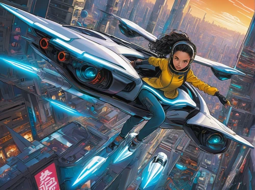 kryptarum-the bumble bee,sci fiction illustration,jet,ship releases,renegade,nova,cg artwork,hornet,jet ski,rosa ' amber cover,mags,delta-wing,velocity,glider pilot,ixia,hover,manta,falcon,challenger,wasp,Illustration,Japanese style,Japanese Style 05