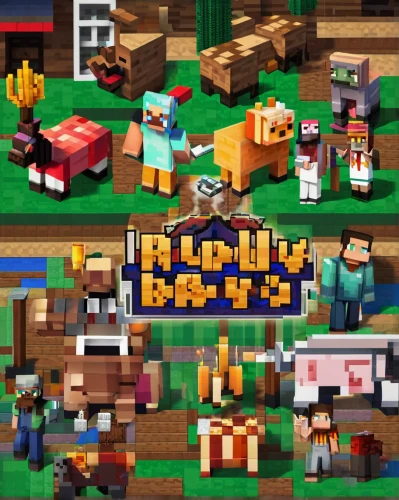 barnyard,bulky,8bit,brawny,barley,bunk,pixel art,bullions,builders,buuz,cd cover,bully,busy,villagers,toy block,builder,action-adventure game,factories,building valley,baby blocks,Unique,Pixel,Pixel 03