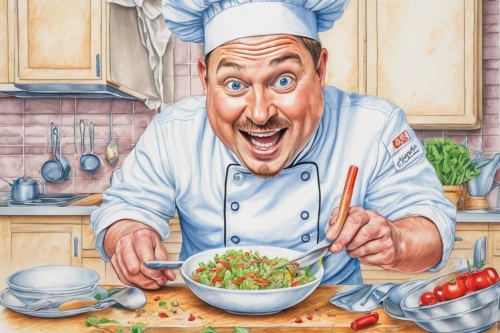 cooking book cover,chef,men chef,ratatouille,colcannon,food and cooking,pesto,caponata,cookery,food preparation,tabbouleh,cook,gremolata,sauce gribiche,cooking vegetables,pico de gallo,cabbage soup diet,minestrone,chef hat,capellini,Conceptual Art,Daily,Daily 17