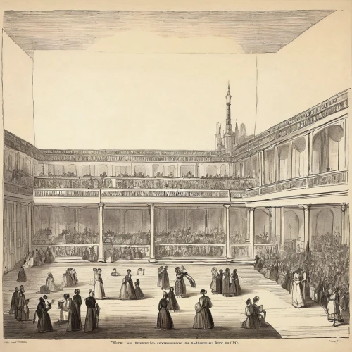 palais de chaillot,lithograph,saint george's hall,royal albert hall,inside courtyard,palace garden,theatre stage,the garden society of gothenburg,ballroom,palace of parliament,sanssouci,louvre,theatre curtains,bülow palais,theatre,old opera,encarte,caravanserai,palazzo barberini,19th century,Illustration,Retro,Retro 22