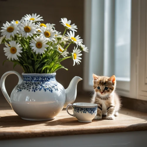 teacup arrangement,cat drinking tea,tea party cat,teacup,blue and white porcelain,blossom kitten,milk pitcher,cup and saucer,chinese teacup,a cup of tea,porcelain tea cup,tea cup,cat coffee,ginger kitten,flower bowl,vintage teapot,fragrance teapot,flower tea,flower cat,chinaware,Photography,General,Natural