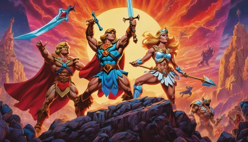 he-man,heroic fantasy,storm troops,guards of the canyon,greyskull,justice league,greek gods figures,cg artwork,excalibur,heroes,ramayana,angels of the apocalypse,massively multiplayer online role-playing game,trinity,the three magi,gauntlet,protectors,wall,alliance,valhalla,Photography,General,Fantasy