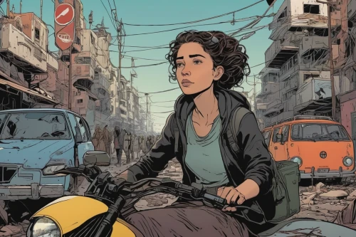 cairo,woman sitting,hanoi,motorbike,casablanca,transistor,a pedestrian,motorcycle,moped,pedestrian,tehran,nomad,heliopolis,girl with a wheel,shirakami-sanchi,clementine,saigon,scooter riding,sci fiction illustration,girl with speech bubble,Illustration,Vector,Vector 02