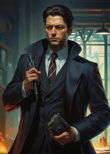 investigator,mafia,attorney,spy,banker,man holding gun and light,black businessman,business man,game illustration,businessman,spy-glass,cg artwork,white-collar worker,watchmaker,gentleman icons,detective,theoretician physician,sales man,a black man on a suit,holding a gun,Illustration,Realistic Fantasy,Realistic Fantasy 08