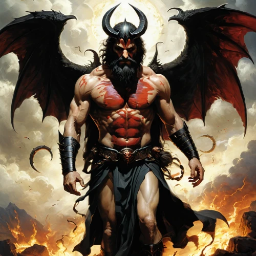 devil,the archangel,lucifer,daemon,diablo,fire devil,god of thunder,the devil,heaven and hell,satan,archangel,death angel,angel and devil,death god,heroic fantasy,hellboy,angelology,devils,angel of death,devil wall,Conceptual Art,Oil color,Oil Color 11