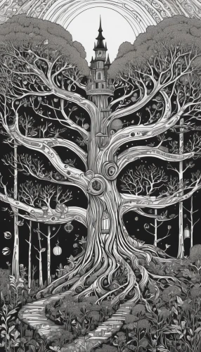 celtic tree,tree of life,the branches of the tree,the roots of trees,bodhi tree,magic tree,family tree,tree and roots,tree house,rooted,treehouse,the branches,vinegar tree,the trees,the japanese tree,flourishing tree,hand-drawn illustration,old tree,scratch tree,oak tree,Illustration,Black and White,Black and White 21
