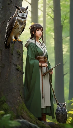 owl nature,falconer,falconry,owl-real,couple boy and girl owl,harp of falcon eastern,owl,fantasy picture,sparrow owl,reading owl,owl background,boobook owl,large owl,brown owl,heroic fantasy,spotted-brown wood owl,owl art,druid,owls,cg artwork,Photography,General,Fantasy