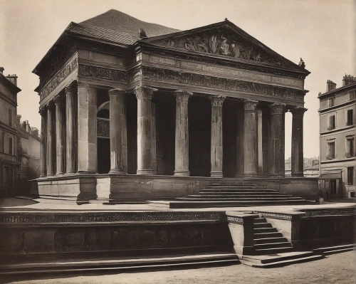 saint george's hall,pantheon,palais de chaillot,treasury,roman temple,classical architecture,ancient roman architecture,old stock exchange,neoclassical,temple of diana,mortuary temple,saint isaac's cathedral,befreiungshalle,poseidons temple,capitole,greek temple,old opera,xix century,national archives,marble palace,Photography,Black and white photography,Black and White Photography 15