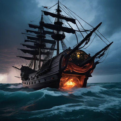 galleon ship,galleon,maelstrom,ghost ship,caravel,pirate ship,east indiaman,sea sailing ship,sloop-of-war,sail ship,pirate treasure,mayflower,full-rigged ship,steam frigate,sailing ship,shipwreck,sea storm,pirates,dark 'n' stormy,sea fantasy,Photography,Documentary Photography,Documentary Photography 37