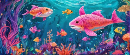 underwater background,school of fish,aquarium inhabitants,aquarium,fishes,coral reef,coral fish,aquarium decor,aquarium fish,two fish,koi pond,mermaid background,fish in water,coral reef fish,underwater fish,under the sea,mermaid scales background,aquariums,underwater world,forest fish,Illustration,Realistic Fantasy,Realistic Fantasy 02