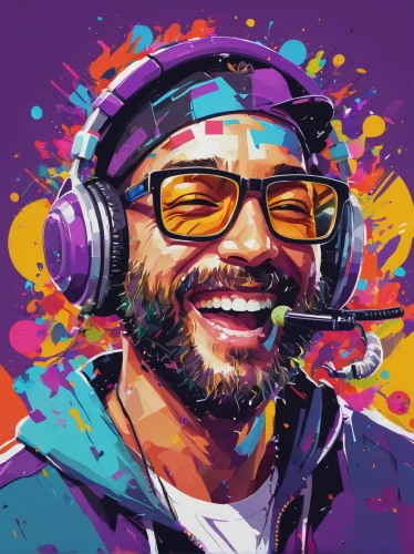 twitch icon,vector illustration,wpap,dj,vector art,twitch logo,vector graphic,spotify icon,custom portrait,controller jay,twitch,illustrator,game illustration,hue,phone icon,portrait background,fan art,headset,skype icon,artist portrait,Conceptual Art,Oil color,Oil Color 07