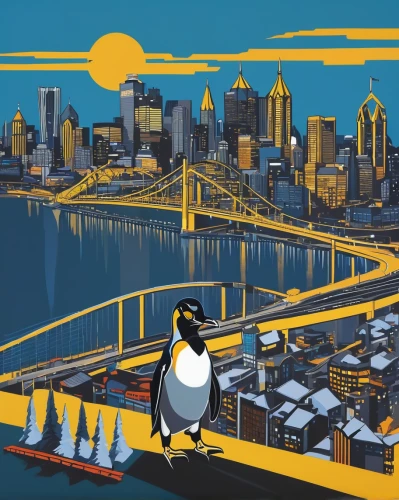 big penguin,penguins,penguin parade,seattle,emperor penguins,tux,emperor penguin,penguin,king penguins,glasses penguin,rock penguin,city pigeon,portland,magpie lark,flying penguin,san francisco,chinstrap penguin,vancouver,penguin couple,penguin baby,Conceptual Art,Daily,Daily 29