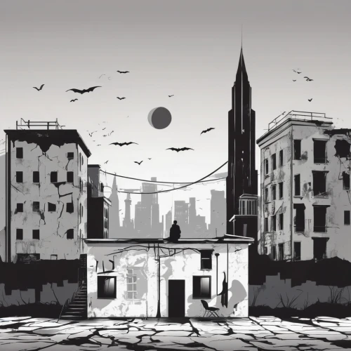 black city,panoramical,game illustration,backgrounds,milano,city scape,milan,metropolis,venezia,destroyed city,aventine hill,sci fiction illustration,city buildings,eternal city,venice square,metropolises,background vector,post-apocalyptic landscape,inkscape,cityscape,Unique,Design,Logo Design