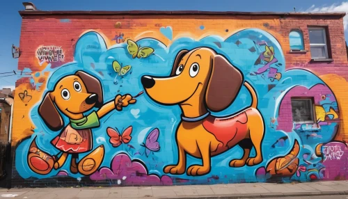 fitzroy,basset hound,dachshund yorkshire,shoreditch,mural,dog street,brooklyn street art,graffiti art,dachshund,beagle,belfast,bloodhound,color dogs,bassett,boy and dog,basset bleu de gascogne,dobermann,doberman,smaland hound,bristol,Conceptual Art,Graffiti Art,Graffiti Art 07